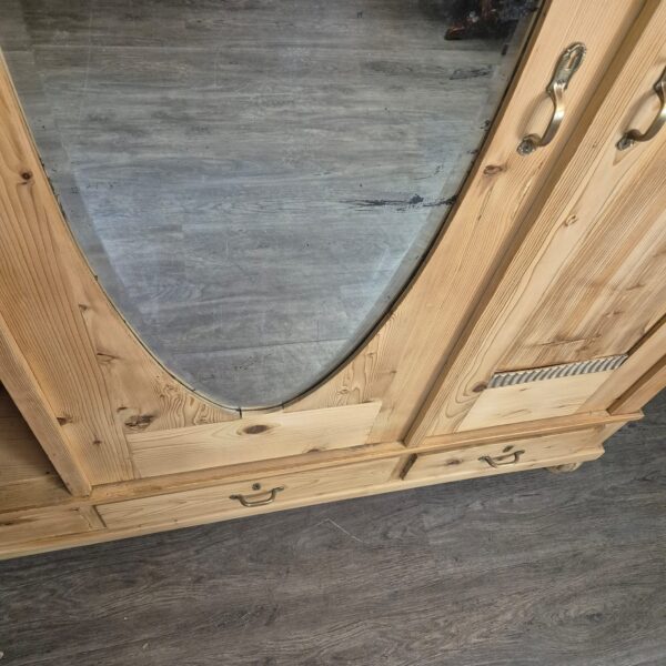 Schrank Kleiderschrank Jugendstil 1910 Kiefer – Bild 5
