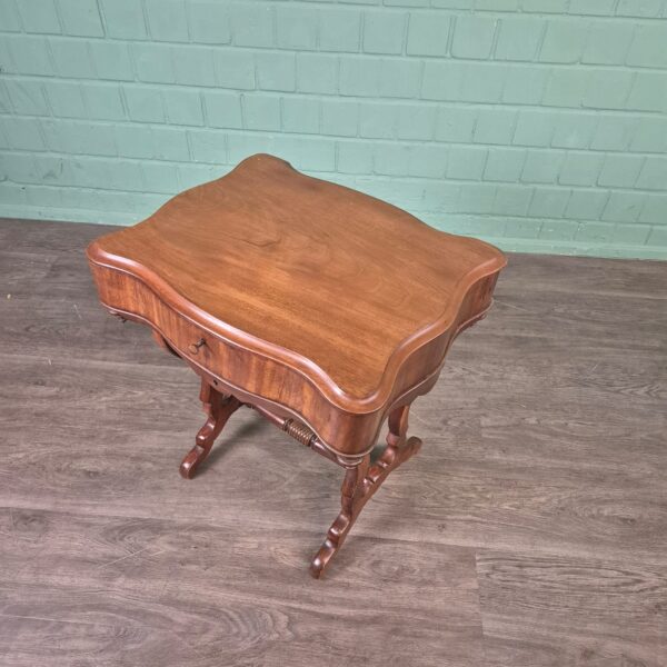 Nähtisch Biedermeier 1850 Mahagoni – Bild 6