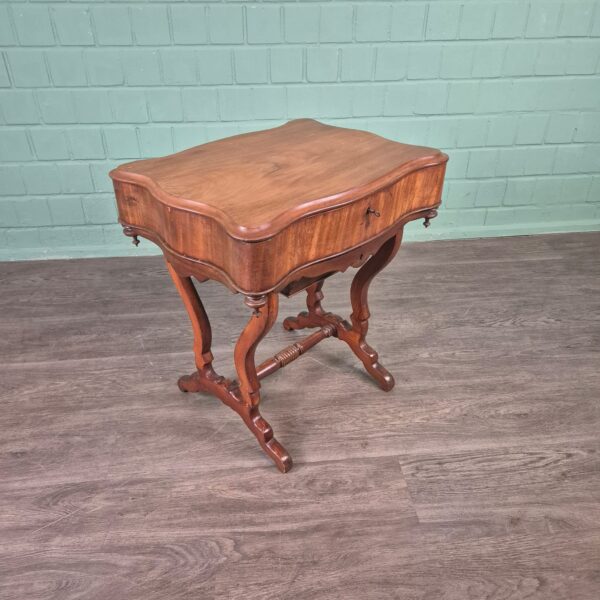 Nähtisch Biedermeier 1850 Mahagoni – Bild 2