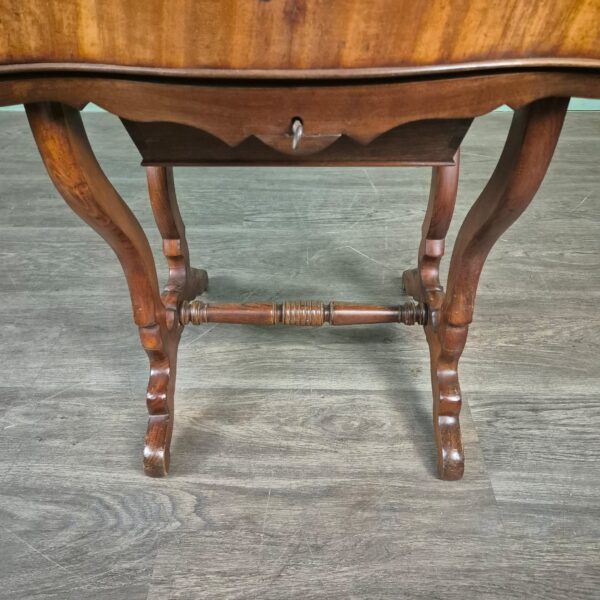 Nähtisch Biedermeier 1850 Mahagoni – Bild 17