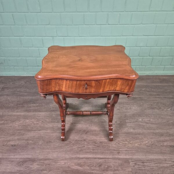 Nähtisch Biedermeier 1850 Mahagoni – Bild 4
