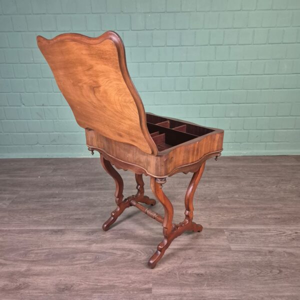 Nähtisch Biedermeier 1850 Mahagoni – Bild 16