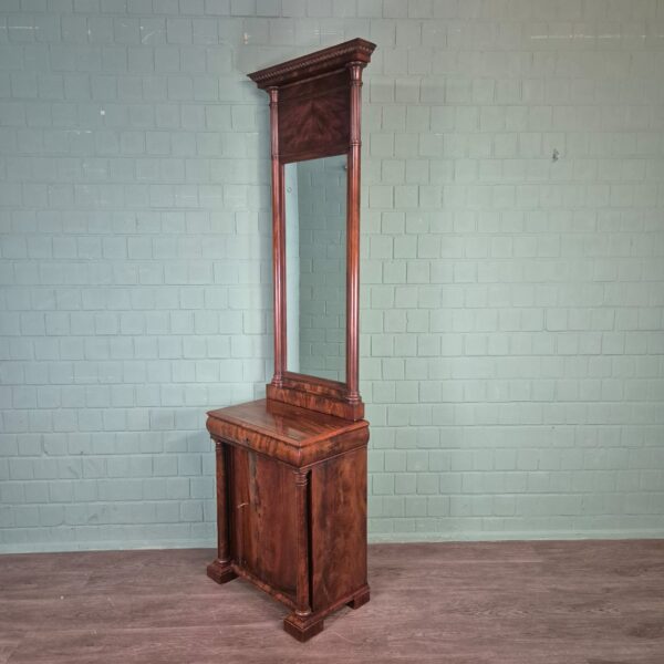 Spiegel mit Konsole Biedermeier 1820 Mahagoni