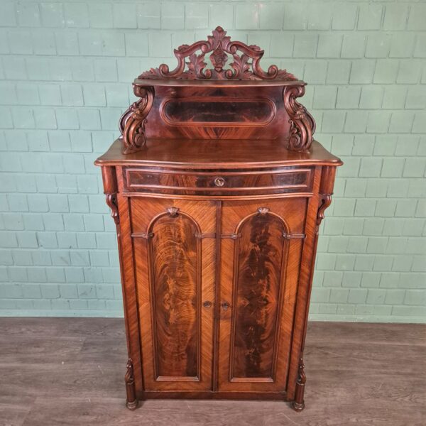 Vertiko mit Aufsatz Louis Philippe 1860 Mahagoni – Bild 2