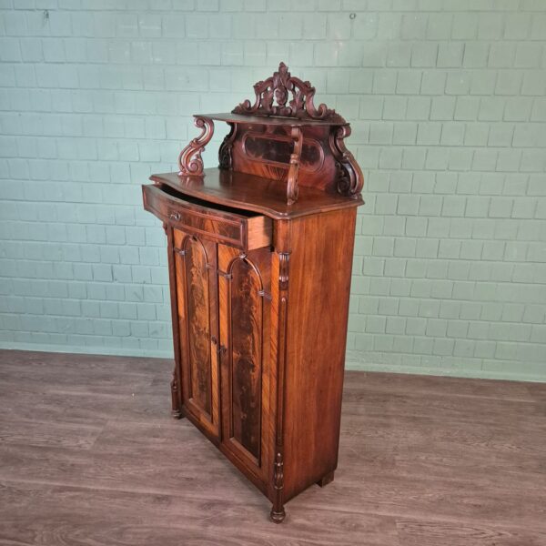Vertiko mit Aufsatz Louis Philippe 1860 Mahagoni – Bild 8