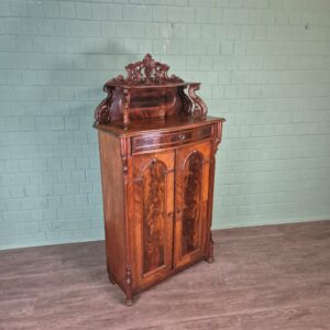 Vertiko mit Aufsatz Louis Philippe 1860 Mahagoni