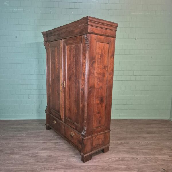 Schrank Kleiderschrank Gründerzeit 1880 Eiche – Bild 3
