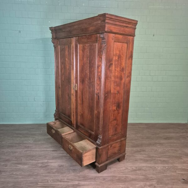 Schrank Kleiderschrank Gründerzeit 1880 Eiche – Bild 12