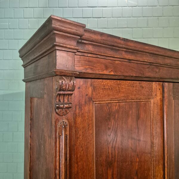 Schrank Kleiderschrank Gründerzeit 1880 Eiche – Bild 4