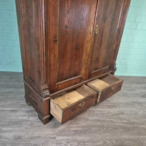 Schrank Kleiderschrank Gründerzeit 1880 Eiche – Bild 14