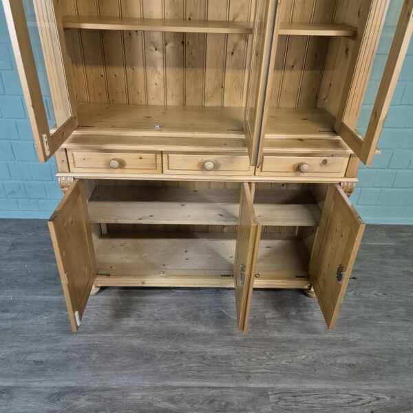 Vitrine Bücherschrank Kiefer 1,32 m – Bild 9