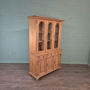 Vitrine Bücherschrank Kiefer 1,32 m