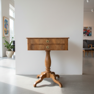 Nähtisch Biedermeier 1850 Esche