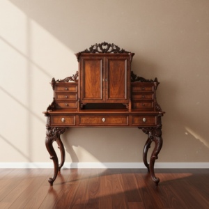 Schreibtisch Historismus 1870 Mahagoni