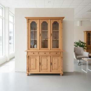 Vitrine Bücherschrank Kiefer 1,32 m