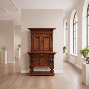 Tabernakelschrank Buffetschrank Gründerzeit 1880 Nussbaum