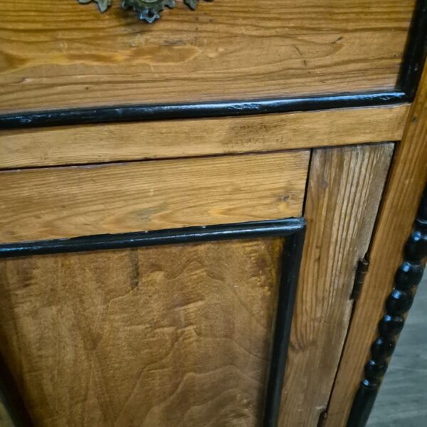 Vitrine Geschirrschrank Louis Philippe 1860 Buche – Bild 9