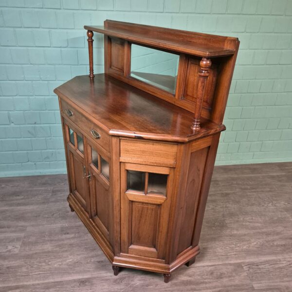 Buffetschrank Anrichte Kredenz Jugendstil 1920 Nussbaum – Bild 4