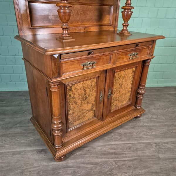 Buffetschrank Schrank Gründerzeit 1880 Nussbaum – Bild 6