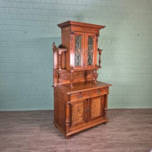 Buffetschrank Schrank Gründerzeit 1880 Nussbaum