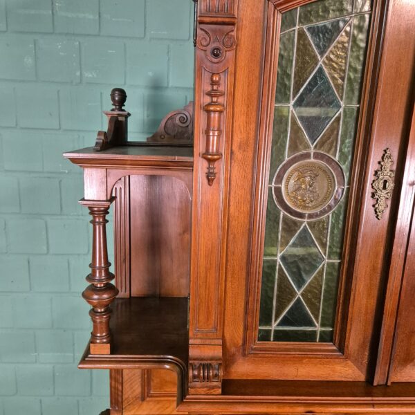 Buffetschrank Schrank Gründerzeit 1880 Nussbaum – Bild 16
