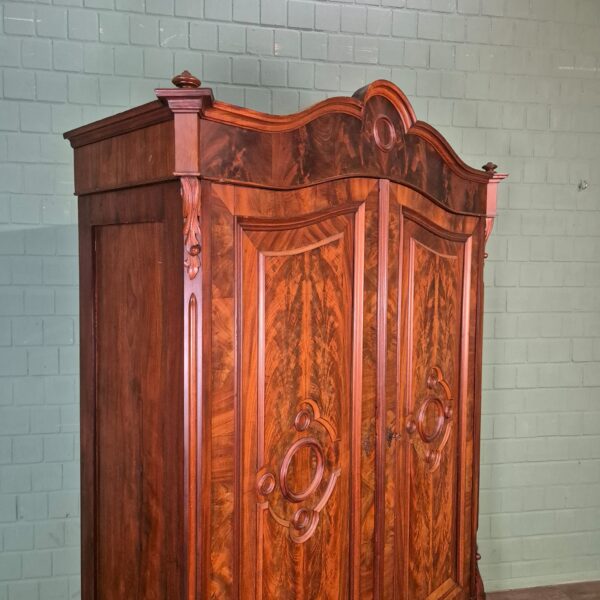 Schrank Kleiderschrank Louis Philippe 1860 Nussbaum – Bild 6