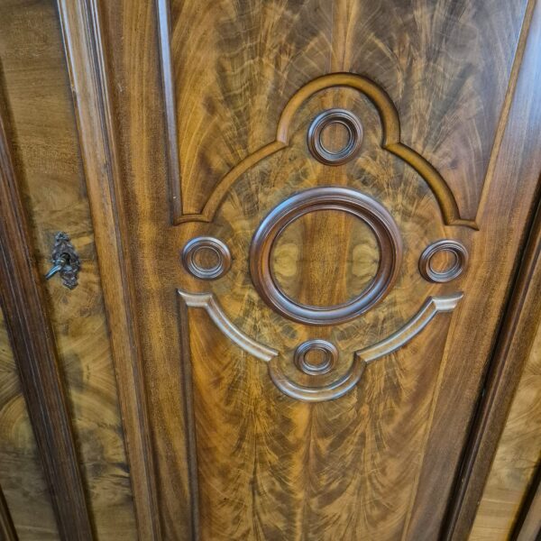 Schrank Kleiderschrank Louis Philippe 1860 Nussbaum – Bild 10