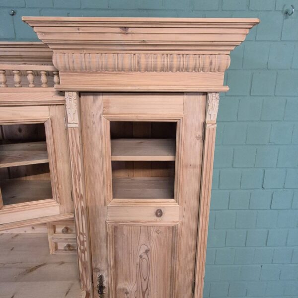 Buffetschrank Schrank Gründerzeit 1880 Kiefer – Bild 13