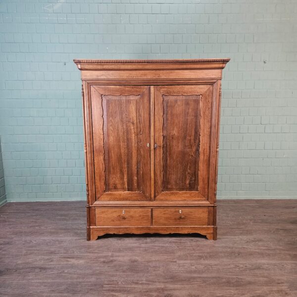 Schrank Kleiderschrank Gründerzeit 1880 Eiche – Bild 3