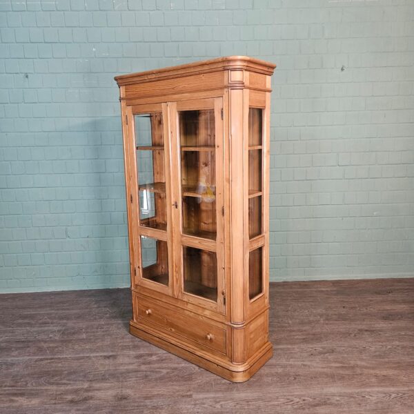 Vitrine Geschirrschrank Kiefer 1,32 m – Bild 4