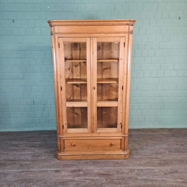 Vitrine Geschirrschrank Kiefer 1,32 m – Bild 3
