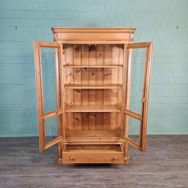 Vitrine Geschirrschrank Kiefer 1,32 m – Bild 11