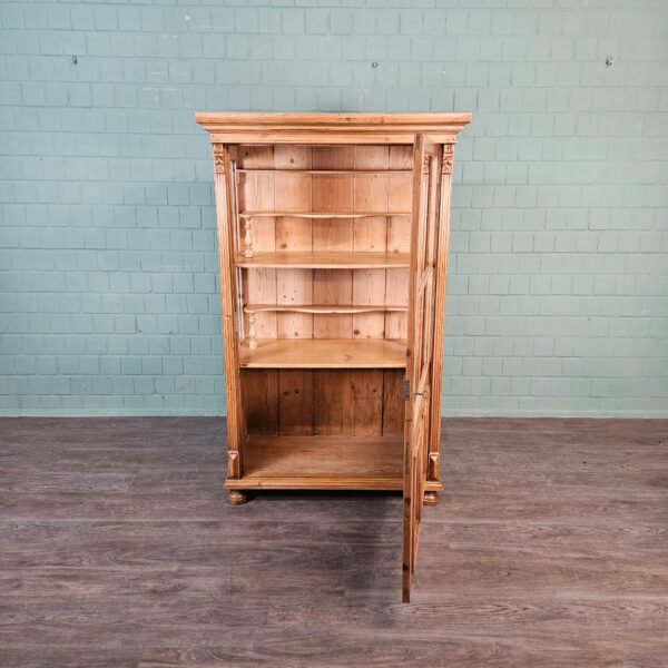 Vitrine Geschirrschrank Gründerzeit 1880 Kiefer – Bild 13