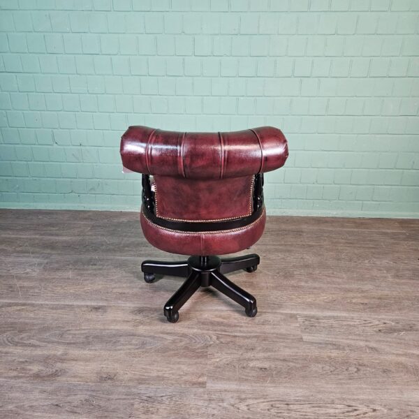 Schreibtischstuhl Bürostuhl Chesterfield Leder – Bild 10