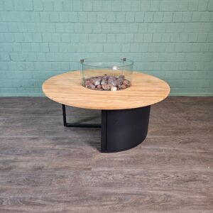 Cosi Fire-Lounge-Tisch Teakholz Ø 1,20 m