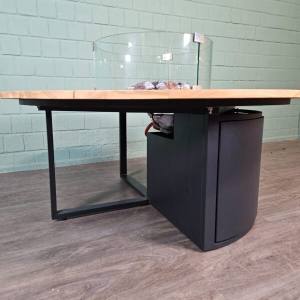 Cosi Fire-Lounge-Tisch Teakholz Ø 1,20 m – Bild 7