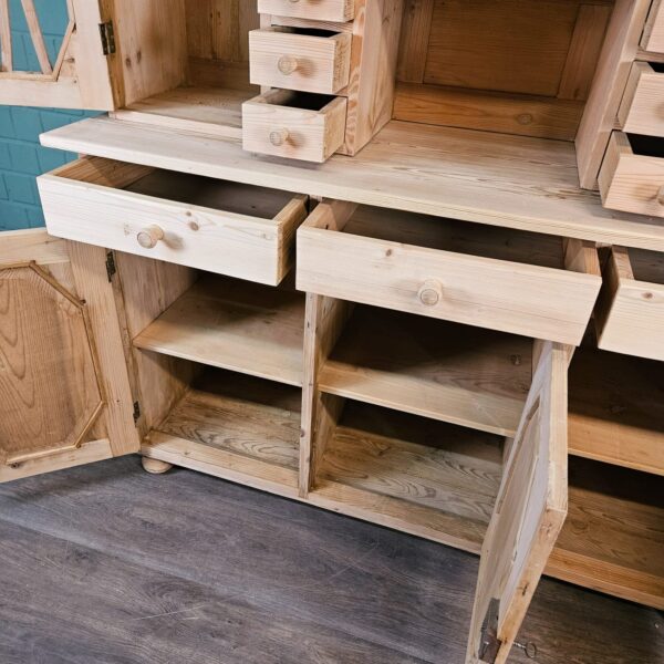 Buffetschrank Schrank Jugendstil 1910 Kiefer – Bild 17