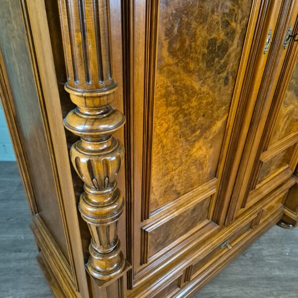 Kleiderschrank Schrank Gründerzeit 1880 Nussbaum – Bild 14