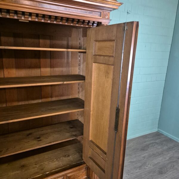 Kleiderschrank Schrank Gründerzeit 1880 Nussbaum – Bild 17