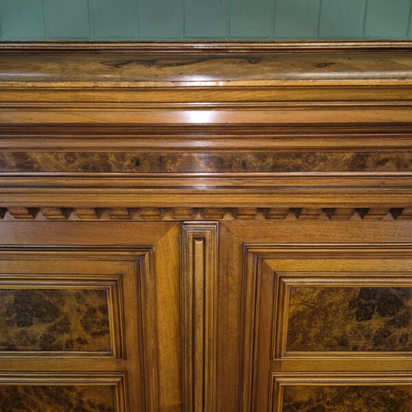 Kleiderschrank Schrank Gründerzeit 1880 Nussbaum – Bild 8