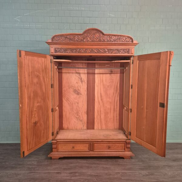 Schrank Kleiderschrank Jugendstil 1910 Eiche – Bild 23