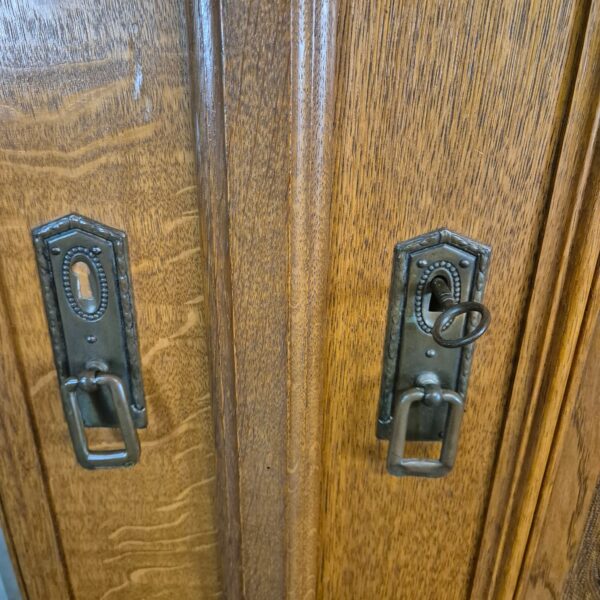 Schrank Kleiderschrank Jugendstil 1910 Eiche – Bild 19