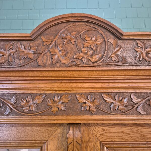 Schrank Kleiderschrank Jugendstil 1910 Eiche – Bild 9