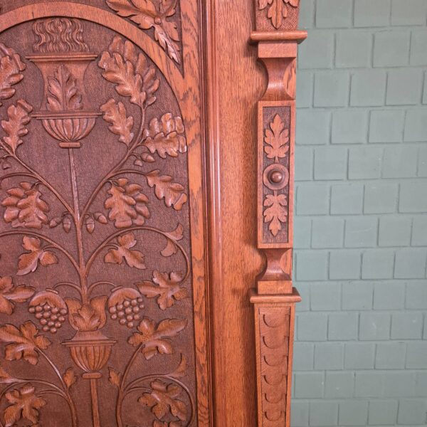 Schrank Kleiderschrank Jugendstil 1910 Eiche – Bild 12