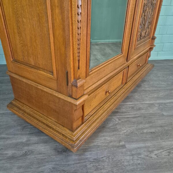 Schrank Kleiderschrank Jugendstil 1910 Eiche – Bild 17