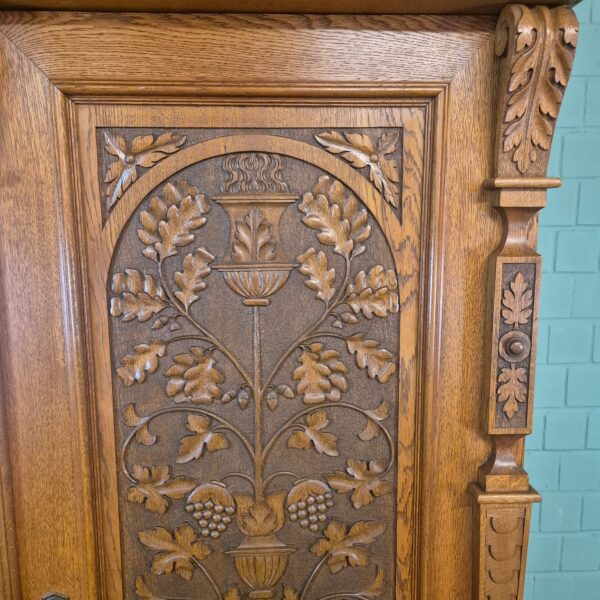 Schrank Kleiderschrank Jugendstil 1910 Eiche – Bild 13