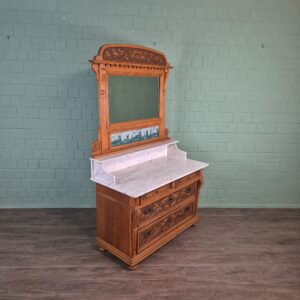Waschkommode Waschtisch Jugendstil 1910 Eiche