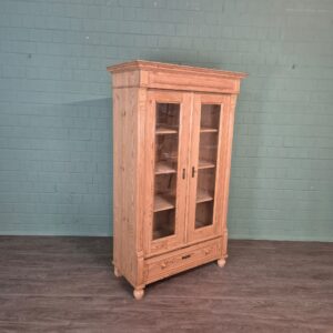 Vitrine Bücherschrank Jugendstil 1900 Kiefer