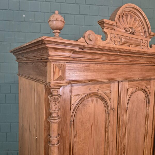 Kleiderschrank Schrank Gründerzeit 1880 Kiefer – Bild 5