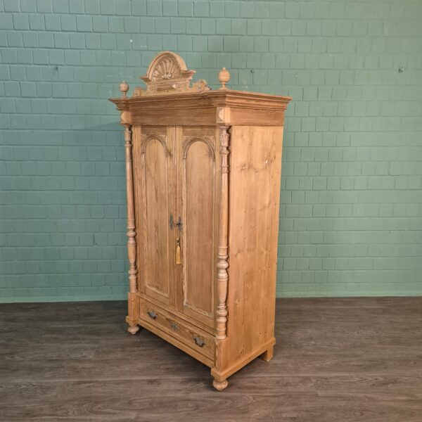 Kleiderschrank Schrank Gründerzeit 1880 Kiefer – Bild 4